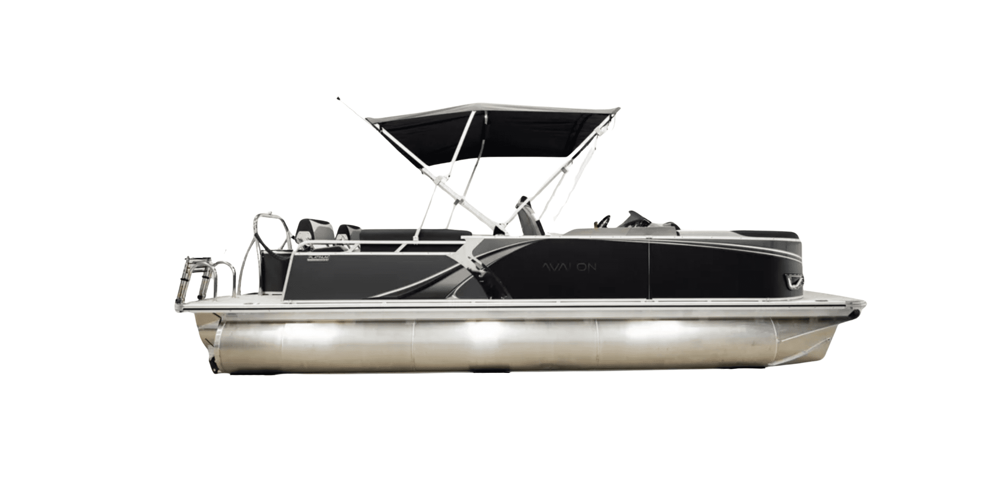 Deluxe Pontoon A deluxe pontoon, suitable for tubing. The pontoon has a steel tow bar, a high horsepower engine, and a maximum capacity of 10 people.