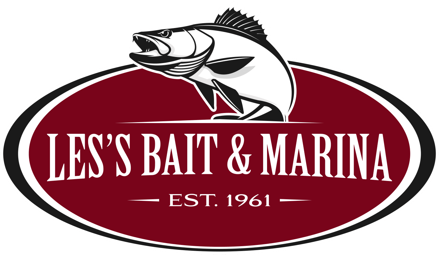 Les's Bait and Marina Transparent Logo Les's Bait & Marina